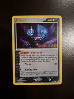 Sableye 23/107 2005 EX Deoxys Pokemon TCG Reverse Holo Rare Stamped HP/DMG - Image 1