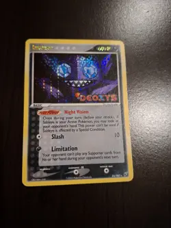 Sableye 23/107 2005 EX Deoxys Pokemon TCG Reverse Holo Rare Stamped HP/DMG - Image 2