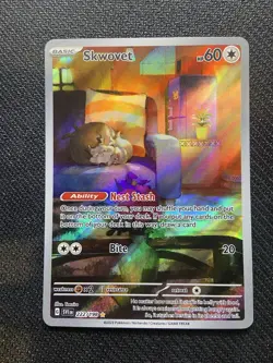Skwovet 222/198 Scarlet Violet Base Set Pokemon English Illustration Rare 2023 - Image 1