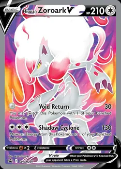 Pokemon Hisuian Zoroark V (SWSH297/322) SWSH Black Star Promos LP HOLO - Image 1