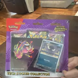 Pokemon Mega Evolution Ascended Heroes Tech Sticker Pack Gastly Gengar - Image 4
