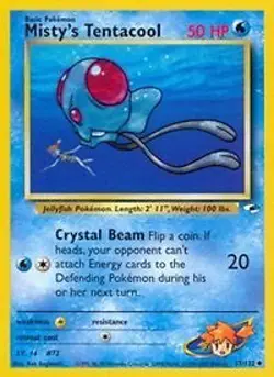 Pokemon Misty's Tentacool (57/147) Gym Heroes LP - Image 1