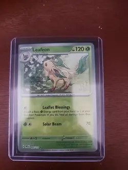Pokemon Scarlet & Violet Prismatic Evolutions Leafeon #005/131 Master Ball - Image 1