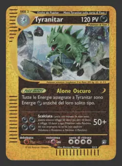 Tyranitar Expedition Box Topper 3/17 ITA - Carta Pokemon Oversized - Image 1