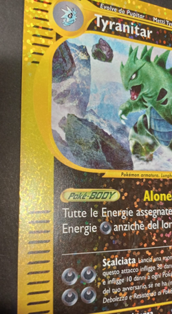 Tyranitar Expedition Box Topper 3/17 ITA - Carta Pokemon Oversized - Image 2