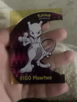 Pokemon TCG Topps #150 Mewtwo Tv Animation Edition Blue Logo Pc5 NM - Image 1
