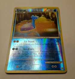 Pokemon TCG Lapras HGSS 24/123. Reverse Holo Rare. Authentic, Lightly Played. - Image 1
