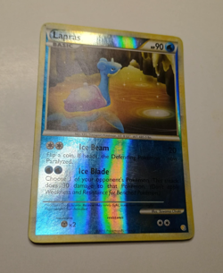 Pokemon TCG Lapras HGSS 24/123. Reverse Holo Rare. Authentic, Lightly Played. - Image 2