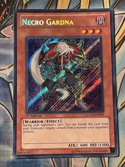 1x Yu-Gi-Oh! Necro Gardna - LCGX-EN027 - Secret Rare - 1st Edition - NM - Image 1