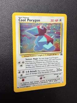 Cool Porygon #15 Holo 1999-2000 Black Star Promo Pokemon Card TCG NM - Image 1