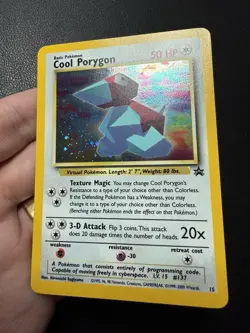 Cool Porygon #15 Holo 1999-2000 Black Star Promo Pokemon Card TCG NM - Image 3