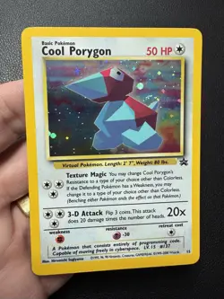 Cool Porygon #15 Holo 1999-2000 Black Star Promo Pokemon Card TCG NM - Image 4