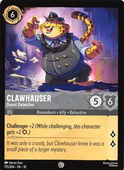 Clawhauser Donut Detective 175/204 Whispers in the Well Disney Lorcana - Image 1