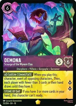 Demona Scourge of the Wyvern Clan 55/204 Cold Foil Whispers in The Well Lorcana - Image 1