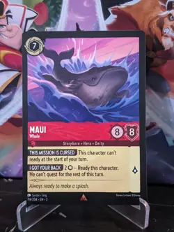 2024 DISNEY LORCANA INTO THE INKLANDS MAUI 114/204 RARE (NON-FOIL) - Image 1