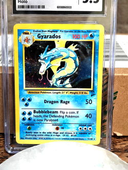 Gyarados - Pokemon Base Set 2 - #7 of 130 - Holographic Rare - CGC Graded (2000) - Image 2