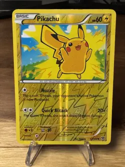 Pokemon Pikachu TCG XY Reverse Holo Card 42/146 Common - Image 1