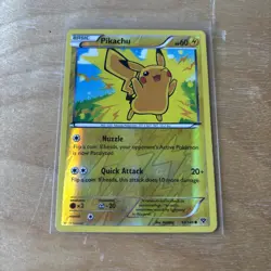 Pokemon Pikachu TCG XY Reverse Holo Card 42/146 Common - Image 1
