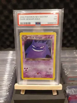 2002 Pokemon Neo Destiny Dark Gengar Holo Rare 6/105 Psa 7 NM - Image 1