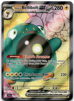 Iono's Bellibolt ex - Ultra Rare SV09: Journey Together 172/159 NM - Image 1