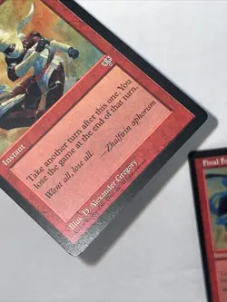 MtG Final Fortune (Mirage), Lightly Played X2 Nice Red See - Image 4