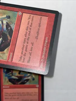 MtG Final Fortune (Mirage), Lightly Played X2 Nice Red See - Image 5
