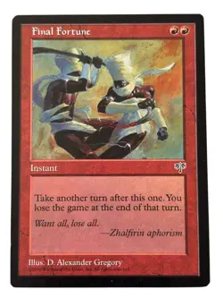 MTG Final Fortune Mirage Near Mint NM Regular Vintage Old School Magic - Image 1