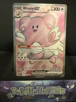 Pokemon Card Blissey ex 201/167 Twilight Masquerade Full Art Holo Rare NM - Image 1