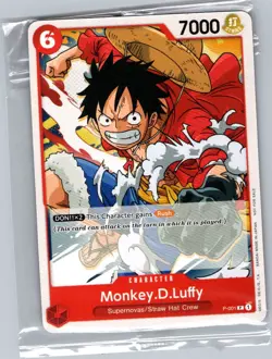 Monkey.D.Luffy (Super Pre-Release) [Participant] P-001 - One Piece Card - Sealed - Image 1