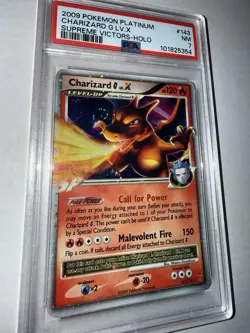 Pokemon TCG 2009 Charizard G LV.X Holo Card 143/147 Supreme Victors Holo PSA 7 - Image 4