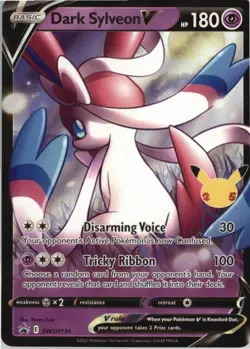 Dark Sylveon V Promo SWSH: Sword & Shield Promo Cards SWSH134 NM Holo - Image 1