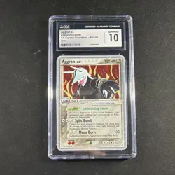Aggron ex Ultra Rare Holo 2006 Pokemon TCG EX Crystal Guardians 89/100 CGC 10 - Image 1