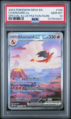 POKEMON PSA 10 PSA 10 2023 SV 151 Charizard ex 199/165 SIR ENGLISH *3847 - Image 1