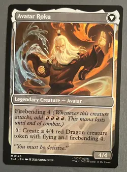 The Legend of Roku, Avatar The Last Airbender, Magic The Gathering MTG 0145 Card - Image 2