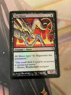 MTG - CLOT SLIVER - FOIL - COMMON - PREMIUM DECK SLIVERS - NM - Image 1