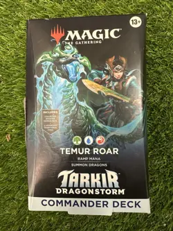 Magic The Gathering Tarkir Dragonstorm Commander Deck - Temur Roar - New Sealed - Image 1