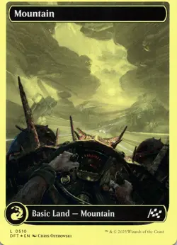 Mountain (0510) FIRST PLACE FOIL SHOWCASE Aetherdrift Magic MTG NM - Image 1