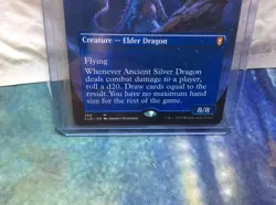 Ancient Silver Dragon (Borderless) NM Normal M Battle for Baldur's Gate 366. - Image 3