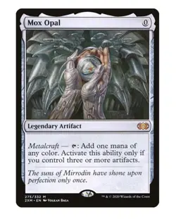 WOTC MtG Double Masters Mox Opal (MR) (Foil) NM - Image 1