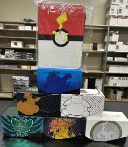 Pokemon- TCG Trading Cards - ASSORTED LOT OF ETB BOXES FULL OF CARDS w BINDER 636996769739 - Image 3