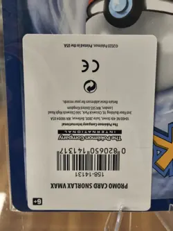 Snorlax VMAX JUMBO Card 142/202 Stamped Gamestop Promo Pokemon Sword & Shield - Image 5
