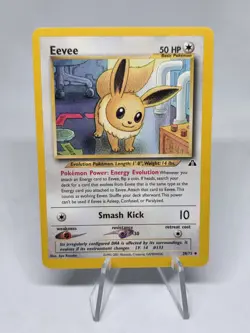 Pokemon TCG Eevee 38/75 Neo Discovery Unlimited Regular Uncommon WOTC Vintage - Image 1