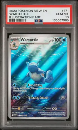 2023 Pokemon Scarlet & Violet Wartortle 151 PSA 10 Gem Mint 171/165 NEW CERT - Image 1