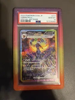 Pokemon Umbreon EX SAR #217/187 Japanese Terastal Festival PSA 10 + slapguard - Image 1