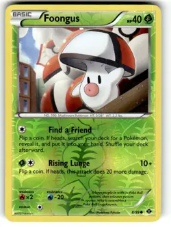 Pokemon - Foongus - 8/99 - Reverse Holo - Next Destinies - NM - Image 1