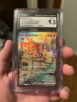 Pokemon CGC 9.5 Paldea Evolved Special Illustration Rare Skeledirge EX 258/193 - Image 1