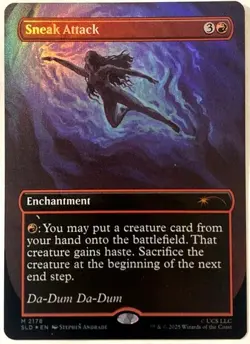 MTG Sneak Attack (Rainbow Foil) Secret Lair x Jaws 2178 MINT!! - Image 1