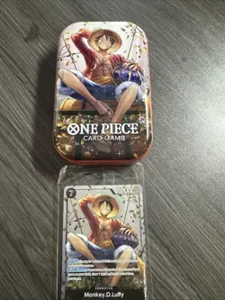 One Piece Monkey D. Luffy P-075 English Promo Tin Set Vol 2 Exclusive Empty Tin - Image 1