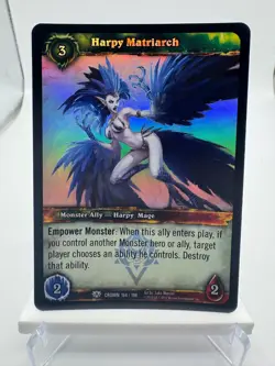 World of Warcraft TCG Foil Promo Crown Harpy Matriarch - Image 1