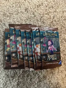 Disney Lorcana Azurite Sea - 8 Booster Packs Brand New Sealed Hot 🔥 - Image 1